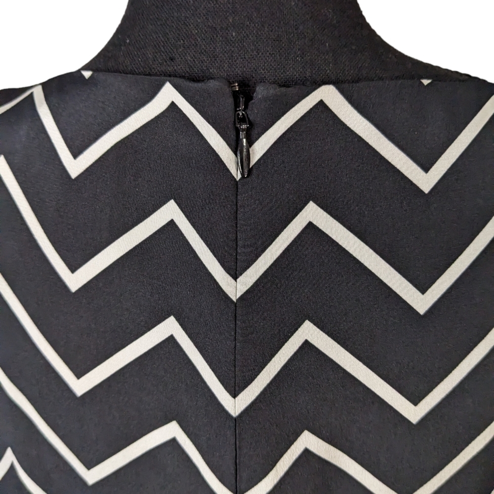 Silk Chevron Flirty Dress - Picture 6 of 12